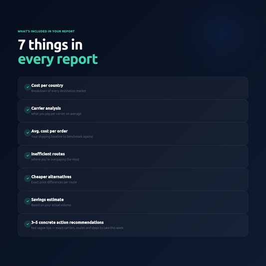 Shipping Cost Quick Scan